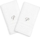 Thumbnail for your product : Linum Home Textiles Silver-Tone Denzi Single Letter Script 2-pack Monogram Hand Towel