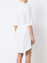 Thumbnail for your product : Raquel Allegra frayed shirt dress