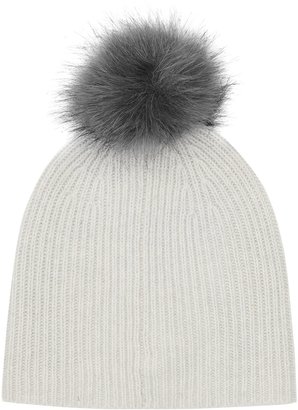 Reiss Cleo - Knitted Bobble Hat in Grey, Womens
