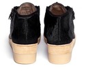 Thumbnail for your product : Nobrand 'Erza' calf hair suede wedge booties