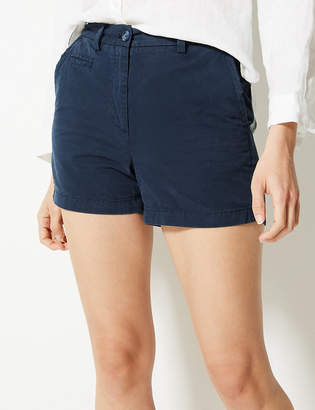 Marks and Spencer Shorter Length Pure Cotton Chino Shorts