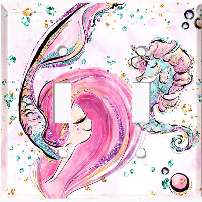 WorldAcc 2-Gang Toggle Light Switch Wall Plate