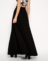 Thumbnail for your product : ASOS Premium Maxi Skirt In Textured Weave