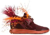 Christopher Kane CHRISTOPHER KANE FEATHER EMBELLISHED SNEAKERS