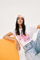 Thumbnail for your product : Nasty Gal Womens FVCK CANCER Geometric Print Headscarf - Multi - ONE SIZE