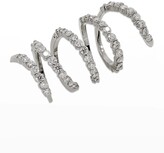 Thumbnail for your product : Staurino Magic Snake 18K White Gold Spiral Ring with Diamonds, Size 6.5