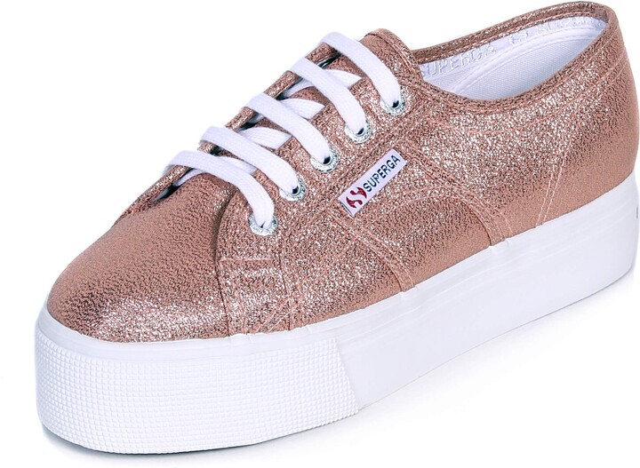 sneakers platform rosse