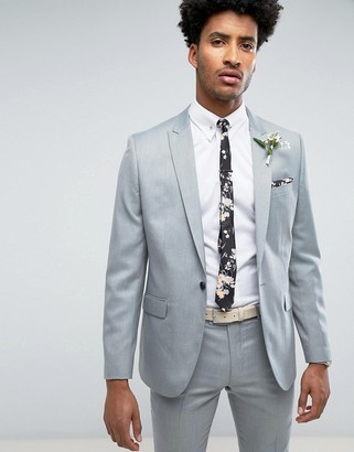 Farah Smart Farah Skinny Wedding Suit Jacket in Mint