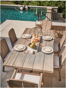 Red Barrel Studio Rectangular 6 - Person 84'' L Outdoor Dining Set