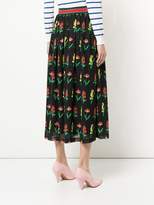 Thumbnail for your product : Muveil floral print midi skirt