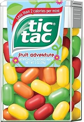 TiCTAC Tic Tac Fruit Adventure Mints, 2 oz., 60 Pieces/Pack, 12/Box (241-00014)