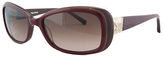 Thumbnail for your product : Vera Wang V277 CRIMSON Red Rectangular Sunglasses
