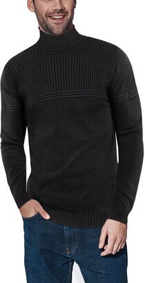 X-Ray Ribbed Turtleneck Sweater