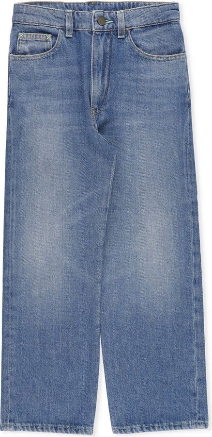 Palm Angels Kids Logo Printed Jeans