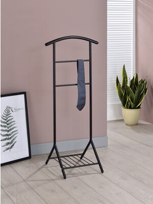 InRoom Designs Wardrobe Suit Valet Stand Organizer, Clothes Rack, Contour Hanger, Trouser Shoe Rack