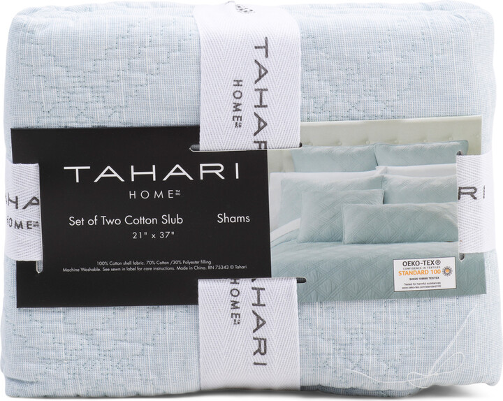 Tahari Home 2pk Oscar Swiss Slub Shams ShopStyle