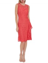 Thumbnail for your product : Gina Bacconi Lilita Corded Lace Waterfall Frill Dress
