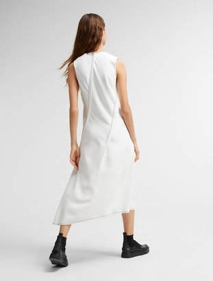 DKNY Asymmetric Midi Dress With Contrast Stitching