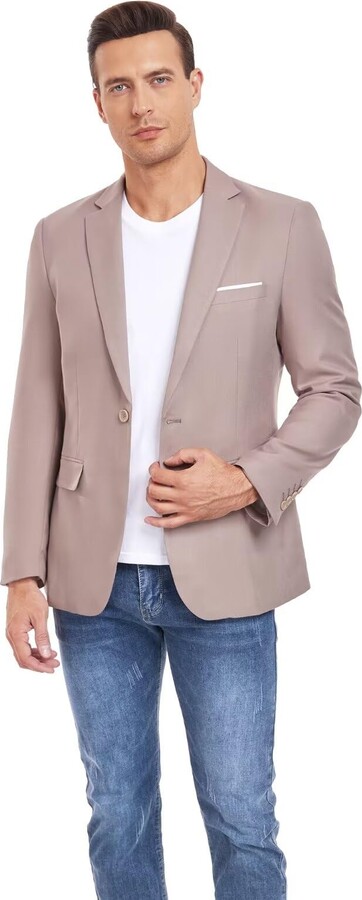 Mrkotyin Men's Sport Coat Casual Blazer for Men One Button Slim Fit ...