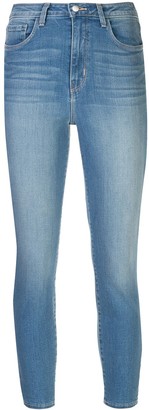 L'Agence Denim Cropped Skinny Jeans