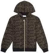 Thumbnail for your product : Roberto Cavalli Logo Print Zip-Up Hoodie