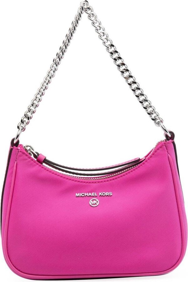 MICHAEL Michael Kors Fuchsia Pink Jet Set Shoulder Bag with Chain Link in  Nylon Woman - ShopStyle