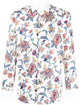 Etro Paisley Print Cotton Shirt Gr. 40 - ShopStyle