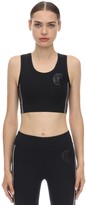 Thumbnail for your product : Fendi Tech Jersey Crop Tank Top W/ Side Bands