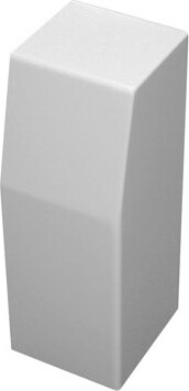 Baseboarders Premium Rust-Resistant Steel Easy Slip-On Baseboard Heater Cover Right Side Closed End Cap – White