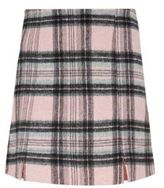 Thumbnail for your product : New Look Teens Black Check Notch Mini Skirt