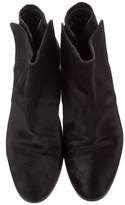 Thumbnail for your product : Zero Maria Cornejo Ponyhair Round-Toe Ankle Boots