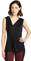Thumbnail for your product : Elie Tahari black semi-sheer silk sleevless 'Melody' blouse