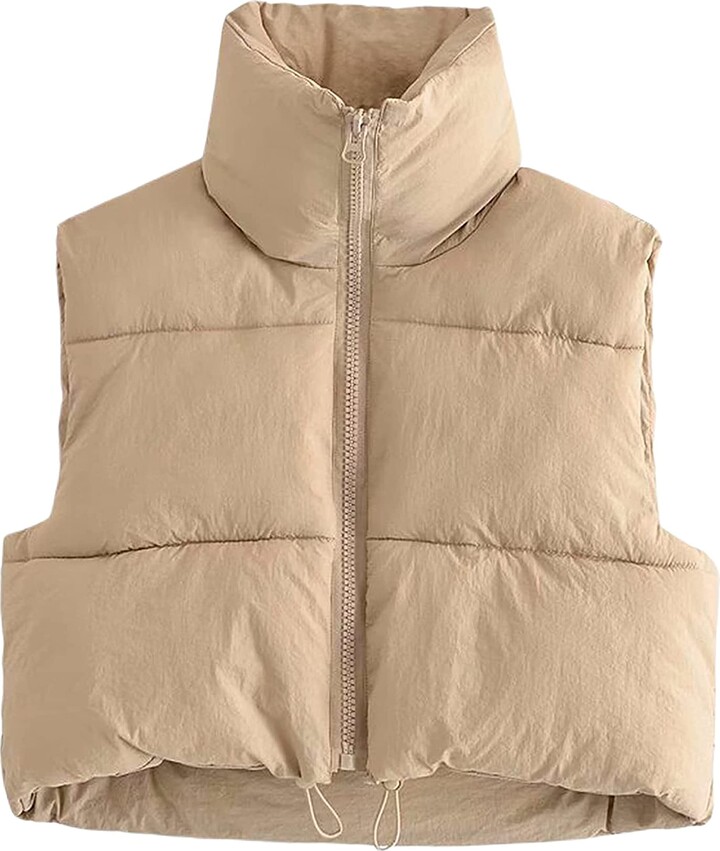 Khaki Sleeveless Jacket | Shop The Largest Collection | ShopStyle