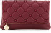 Thumbnail for your product : Deux Lux Fold-Over Spiked Clutch Bag, Berry