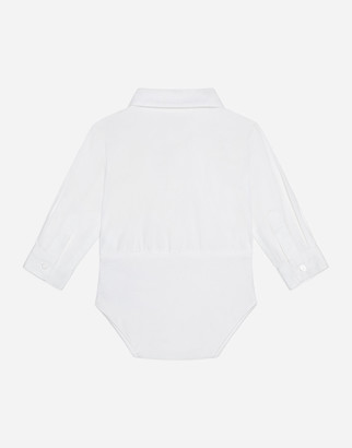 Dolce & Gabbana Cotton shirt-style bodysuit