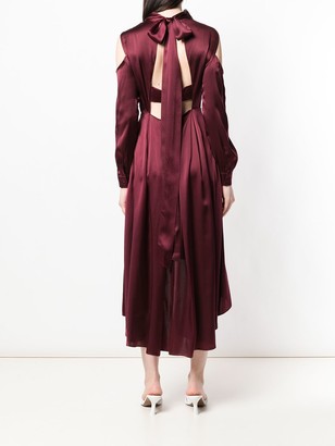 Dvf Diane Von Furstenberg Cold Shoulder Midi Dress