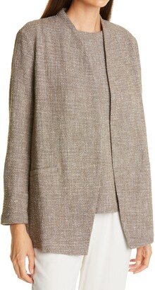 eileen fisher tweed jacket
