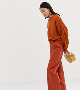 Thumbnail for your product : Weekday Ace organic cotton wide leg jeans in rust