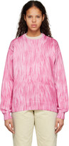 Thumbnail for your product : Stussy Pink Printed Fur Sweater