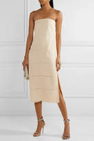 Thumbnail for your product : Elizabeth and James Clarence Strapless Devore-silk Midi Dress