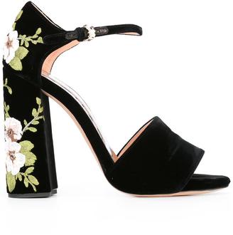 Rochas floral embroidery sandals