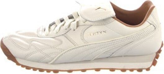 FENTY PUMA by Rihanna Leather Low Top Sneakers White Round-Toes Unfortunately due to restrictions this item may not be eligible for shipping in all areas.