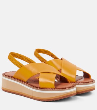 Women's Yellow Platform Sandals | ShopStyle