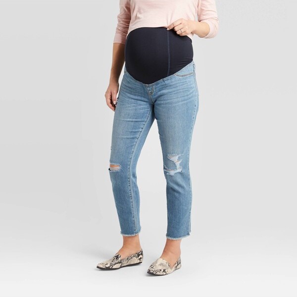 High-rise Under Belly Skinny Maternity Pants - Isabel Maternity By Ingrid &  Isabel™ Black : Target