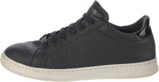 Valentino Leather Low Top Sneakers Blue Rockstud Accents Round-Toes Lace-Up Closure at Uppers Unfortunately, due to restrictions, this item may not be eligible for shipping in all areas.