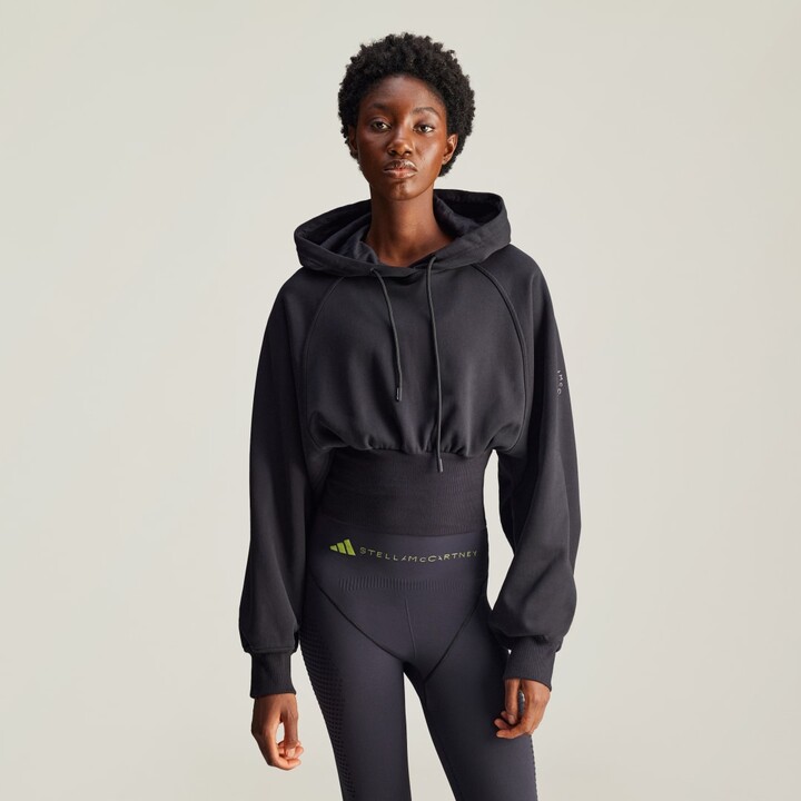 adidas by Stella Mc Cartney Cropped Hoodie Black XS Womens
