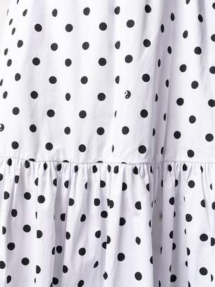 STAUD Polka-Dot Maxi Skirt