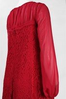 Thumbnail for your product : Taylor Chiffon and Lace Short Dress 5923M