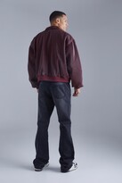 Thumbnail for your product : boohoo Tall Boxy Pleated Faux Leather Harrington