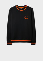 Thumbnail for your product : Paul Smith Men's Black And Red 'Happy' Cotton Sweatshirt